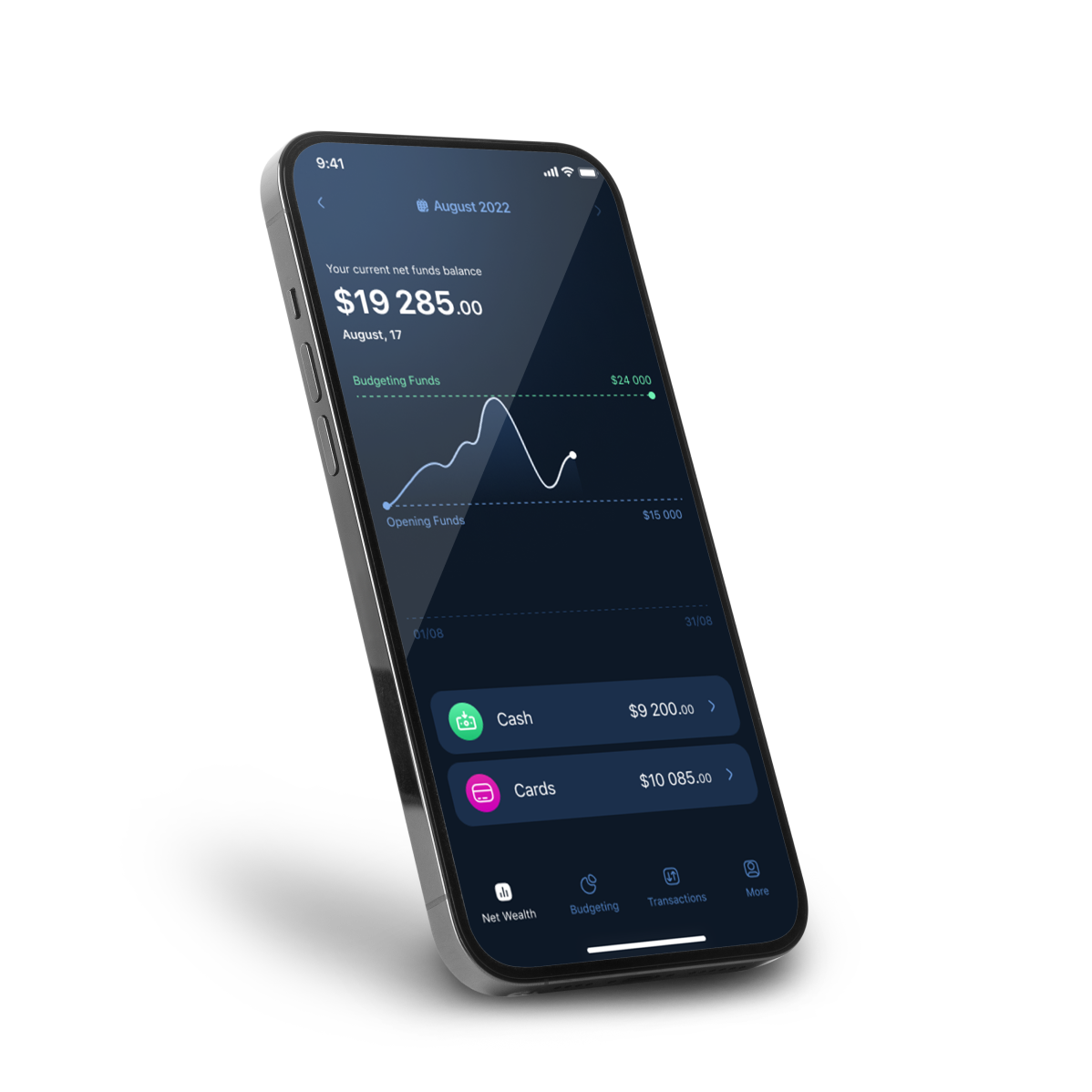 MonoBoost premium — app on phone with bank cards